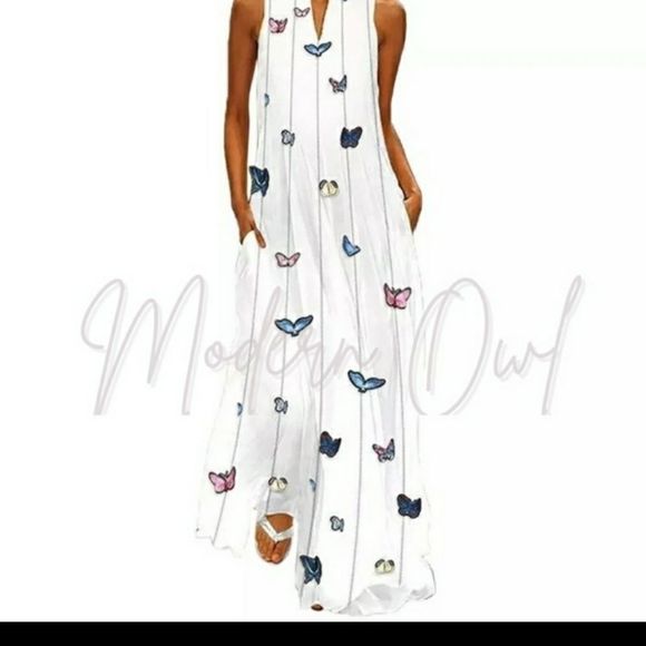 Modern Owl Boutique Dresses & Skirts - White Maxi Dress Plus sz 14 &  18 maxi sleeveless dress
